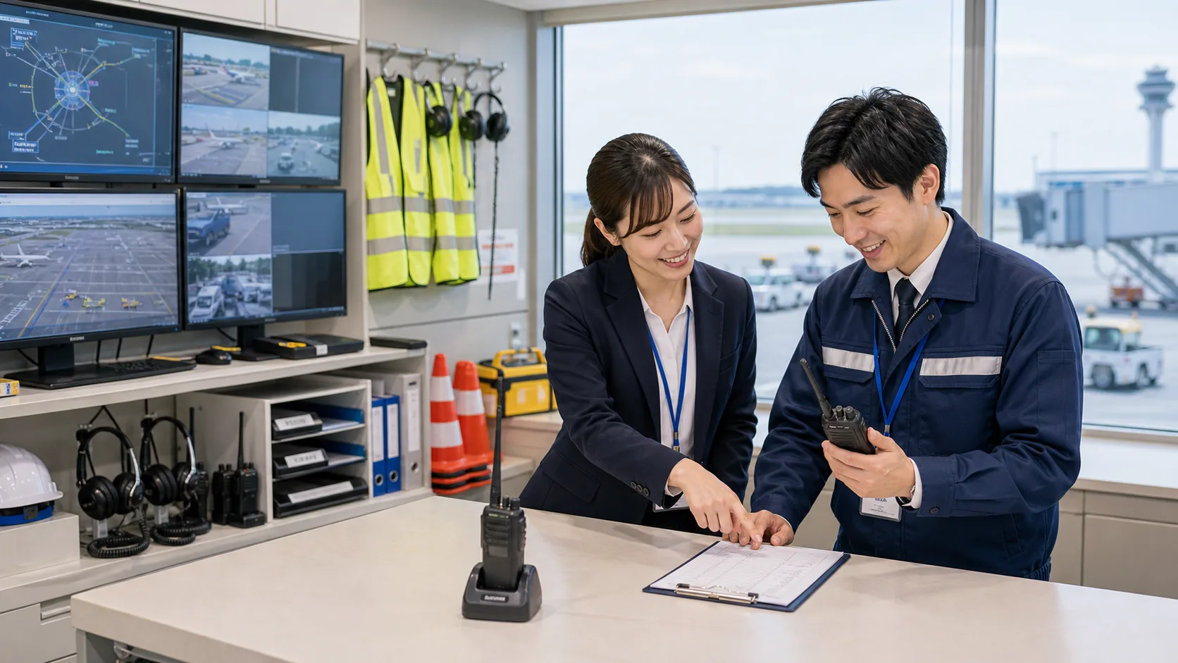施設点検記録・運航関連資料の自動整理AIのイメージ