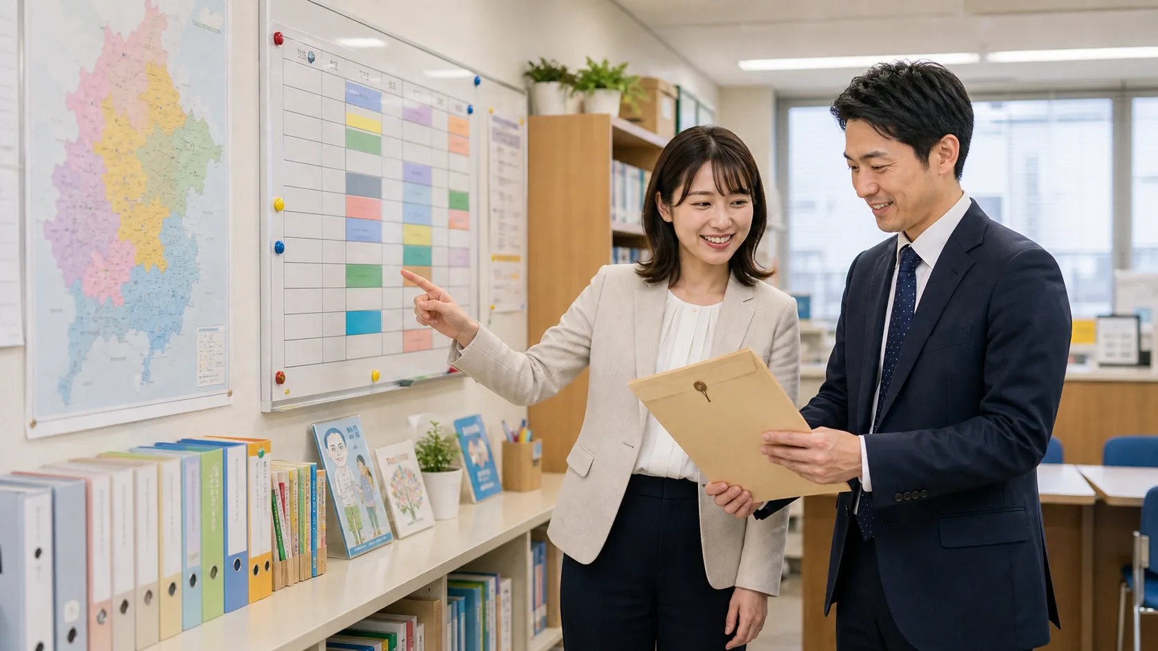 申請書・学校資料の自動整理AIのイメージ