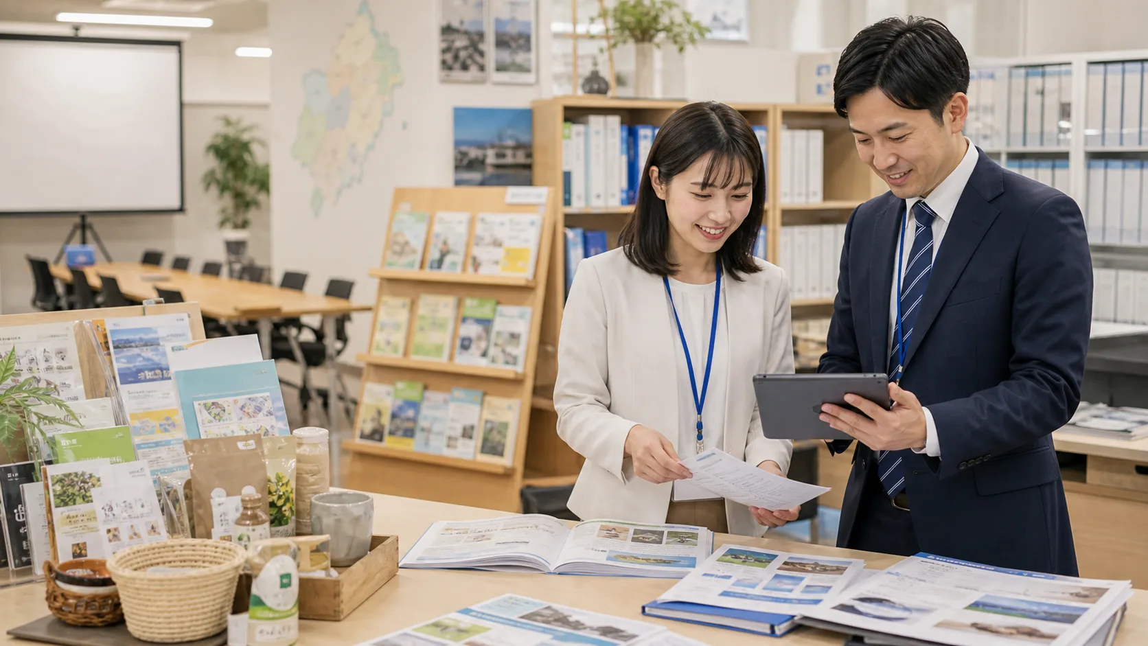 会員書類・セミナー資料の自動整理AIのイメージ