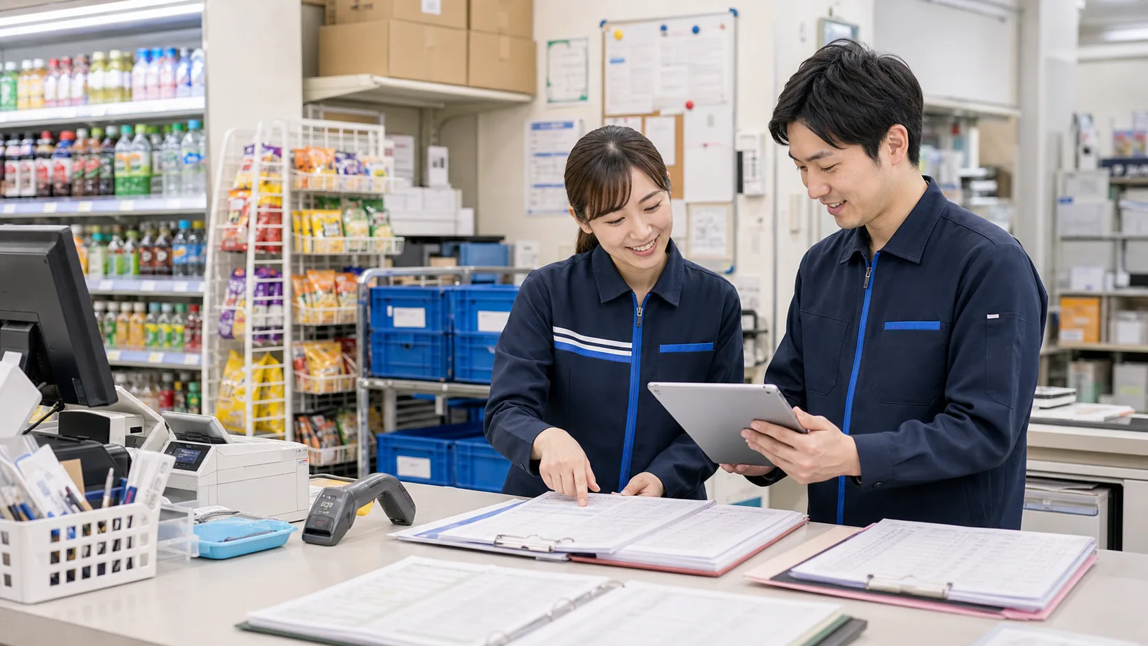 店舗写真・日報・販促資料の自動整理AIのイメージ