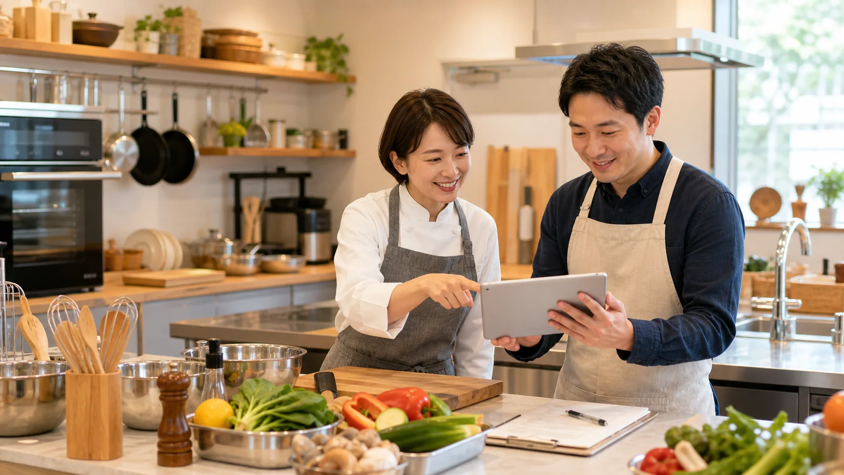 レシピ資料・受講書類の自動整理AIのイメージ