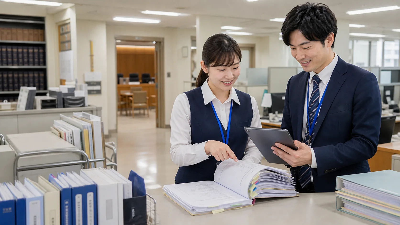 事件記録・期日資料の自動整理AIのイメージ