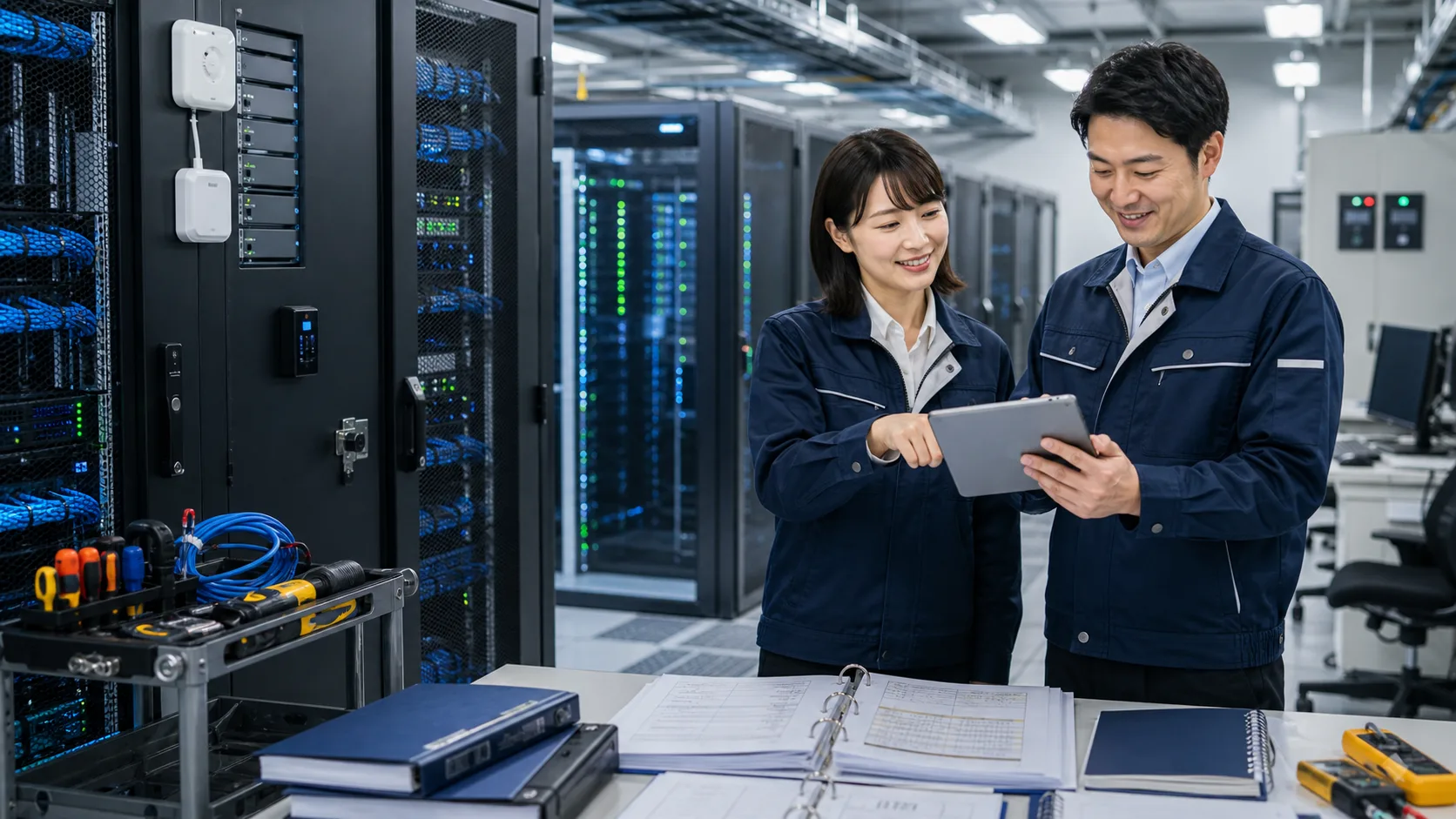 設備点検記録・入館資料の自動整理AIのイメージ