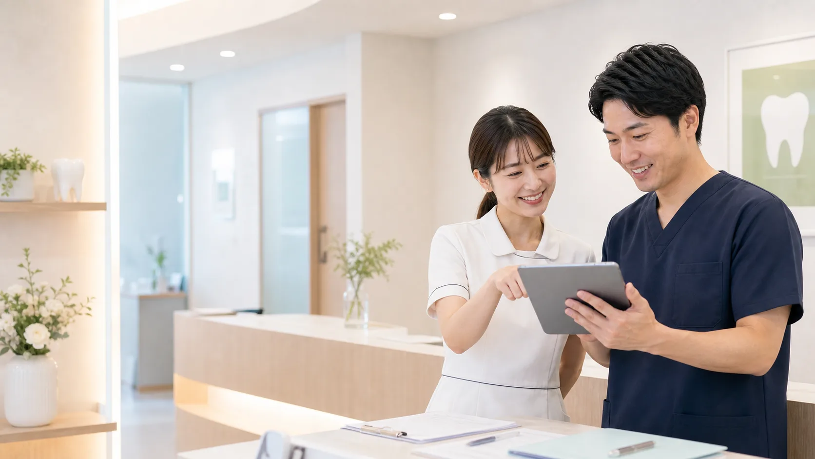 口腔写真・同意書の自動整理AIのイメージ