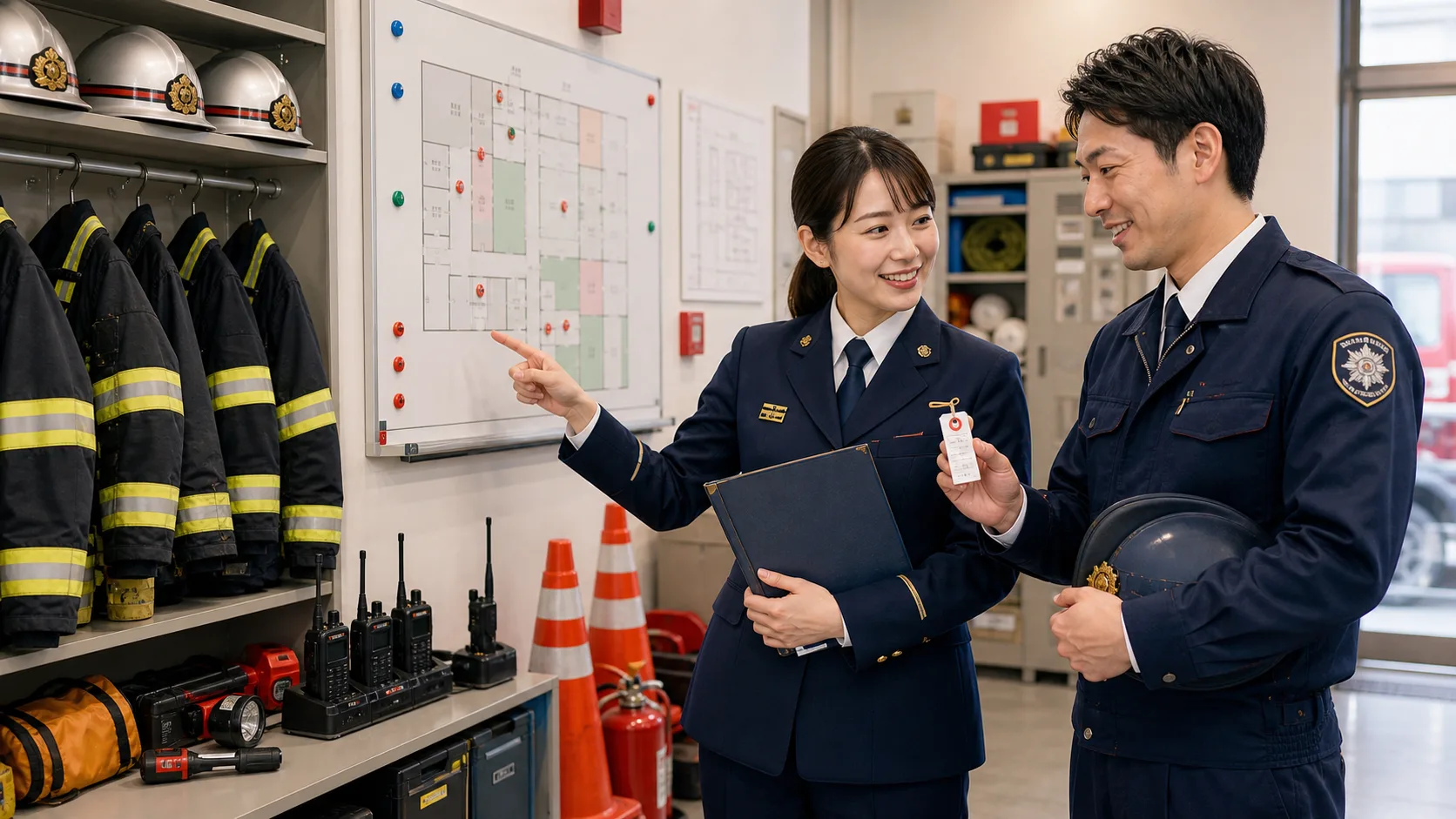 点検記録・防災資料の自動整理AIのイメージ