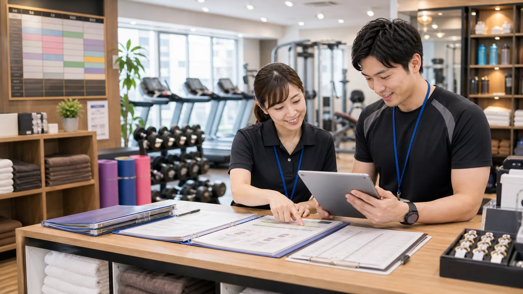 会員書類・指導記録の自動整理AIのイメージ