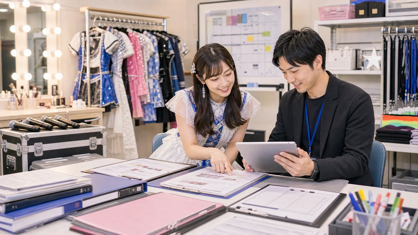 ライブ資料・活動素材の自動整理AIのイメージ