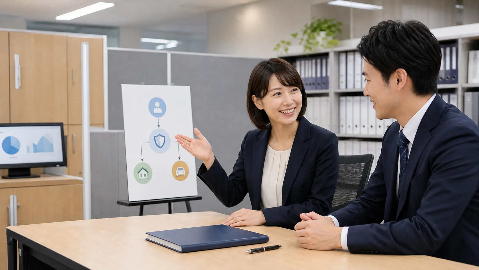 申込書・保険金請求書類の自動整理AIのイメージ