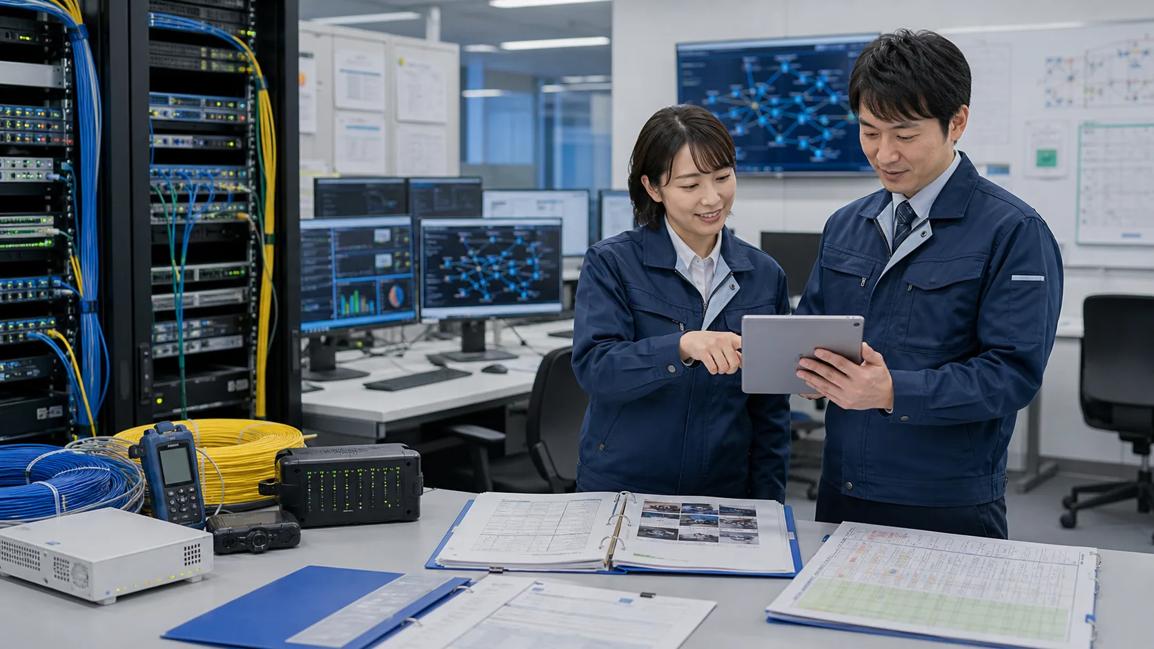 回線工事資料・申込書の自動整理AIのイメージ
