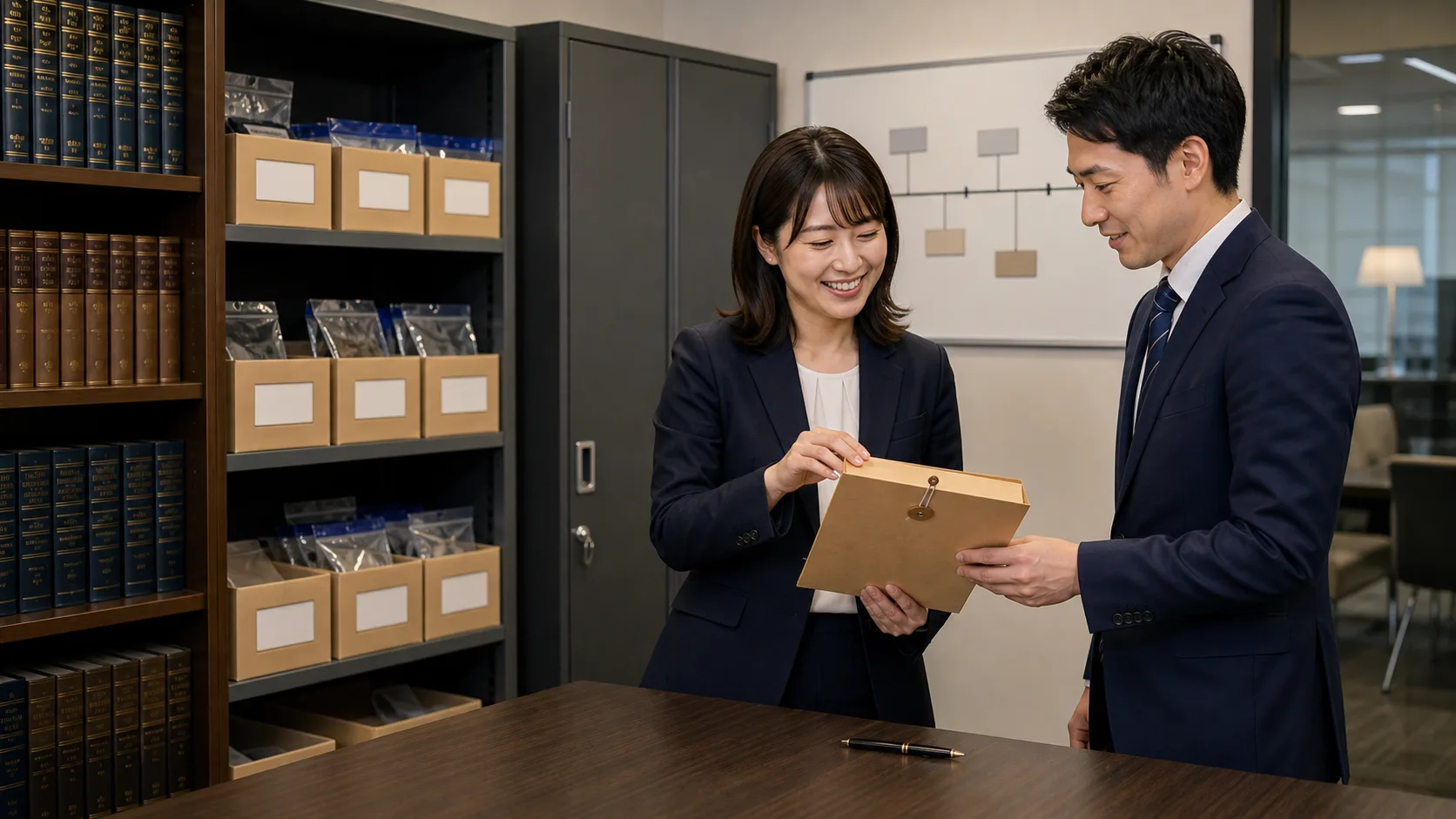 契約書・証拠資料の自動整理AIのイメージ