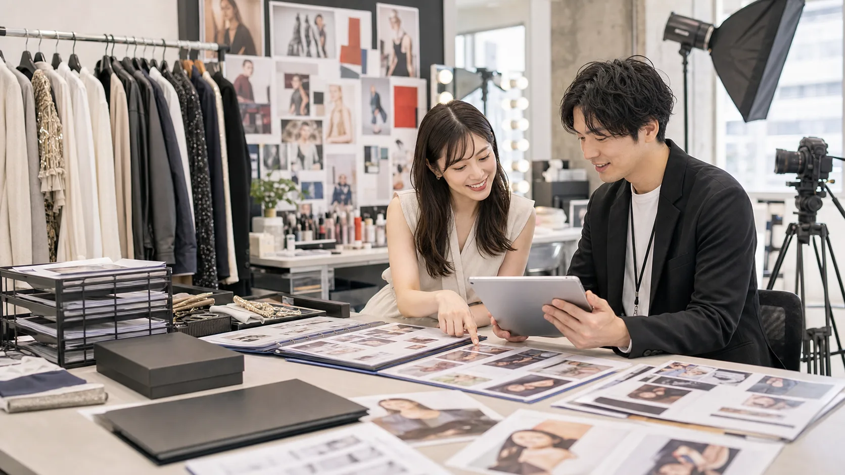 宣材写真・出演資料の自動整理AIのイメージ