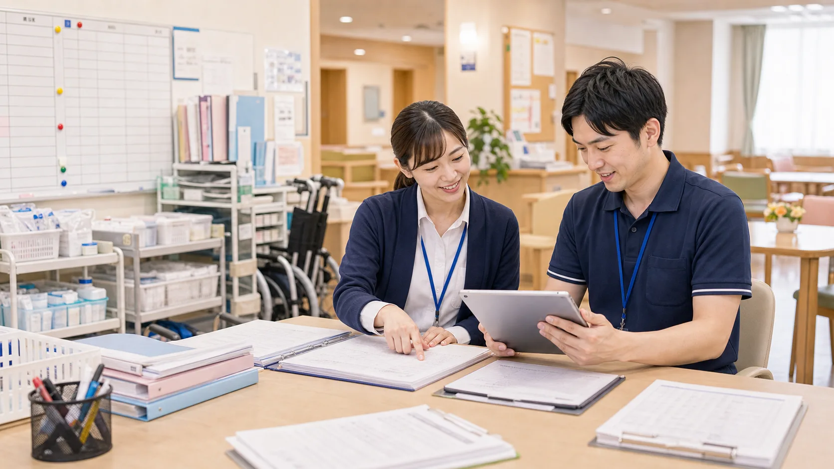 利用者書類・記録写真の自動整理AIのイメージ