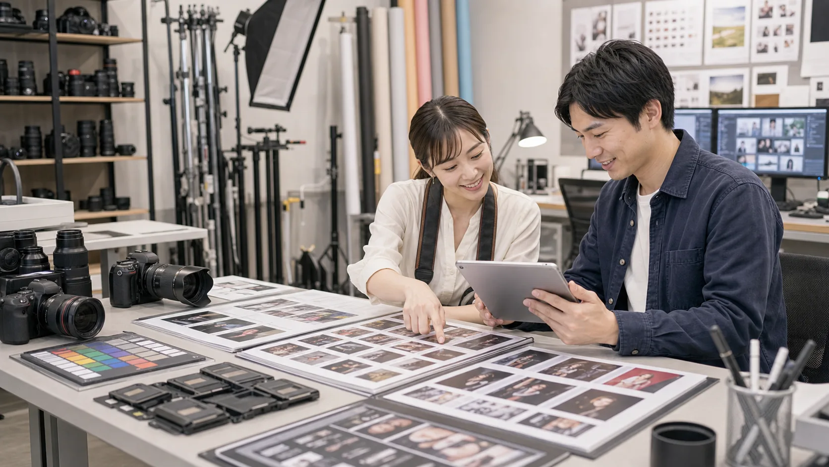 撮影写真・納品素材の自動整理AIのイメージ