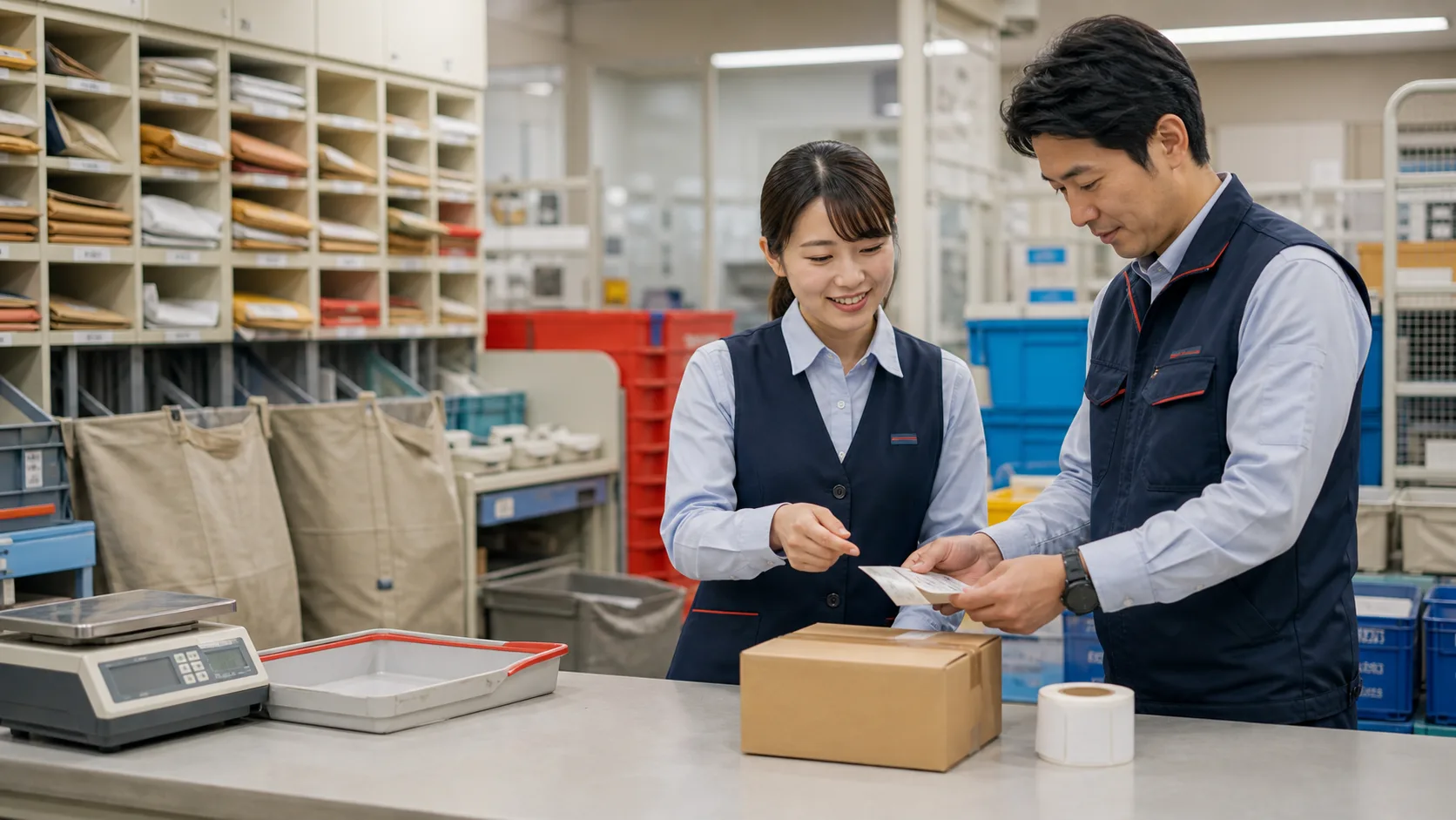 受付書類・配送関連資料の自動整理AIのイメージ