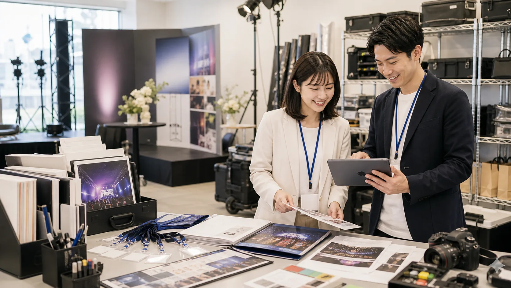イベント写真・掲載記事の自動整理AIのイメージ
