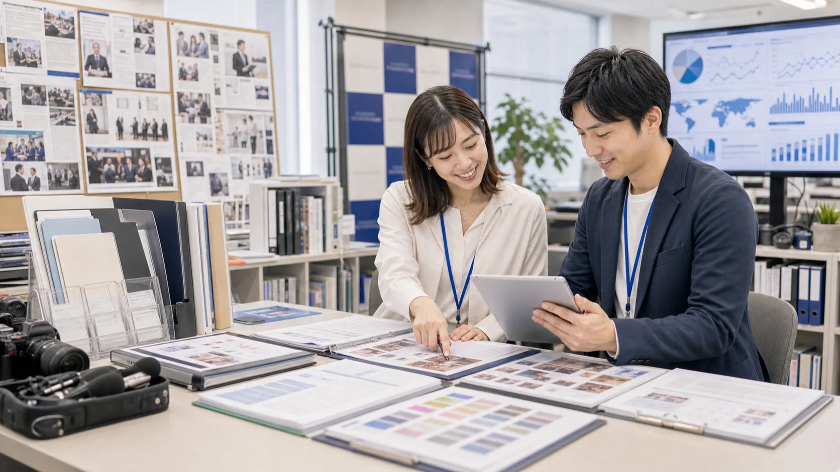 掲載記事・プレス素材の自動整理AIのイメージ