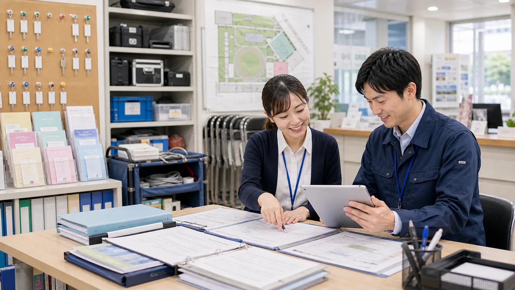 施設写真・点検記録の自動整理AIのイメージ