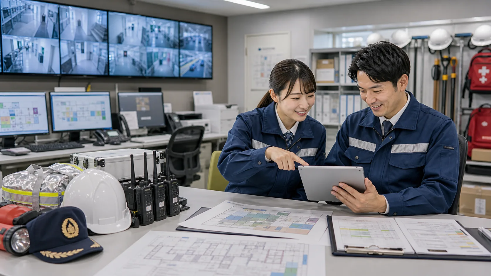 巡回記録・防災資料の自動整理AIのイメージ