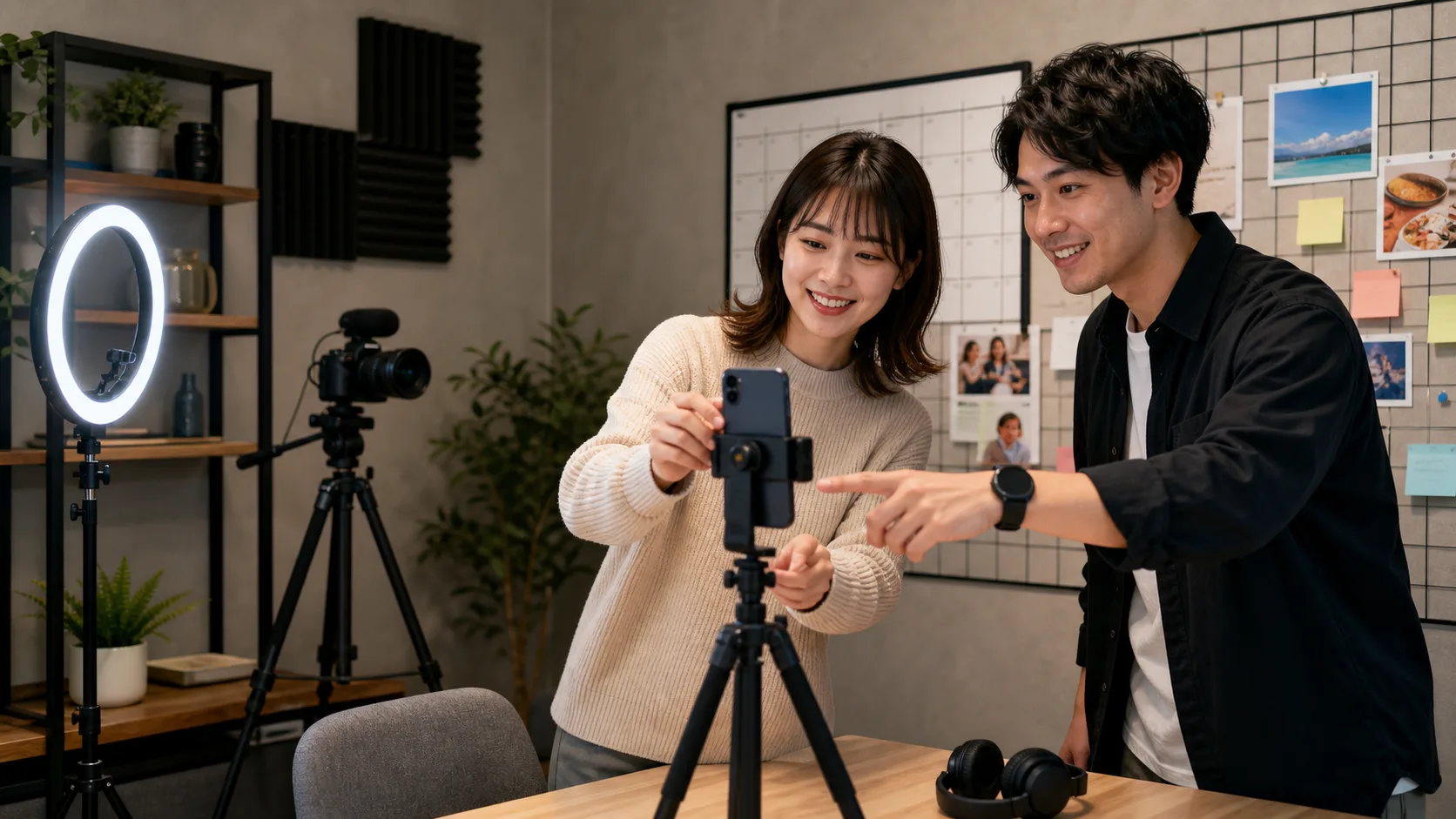 SNS投稿素材・運用レポートの自動整理AIのイメージ