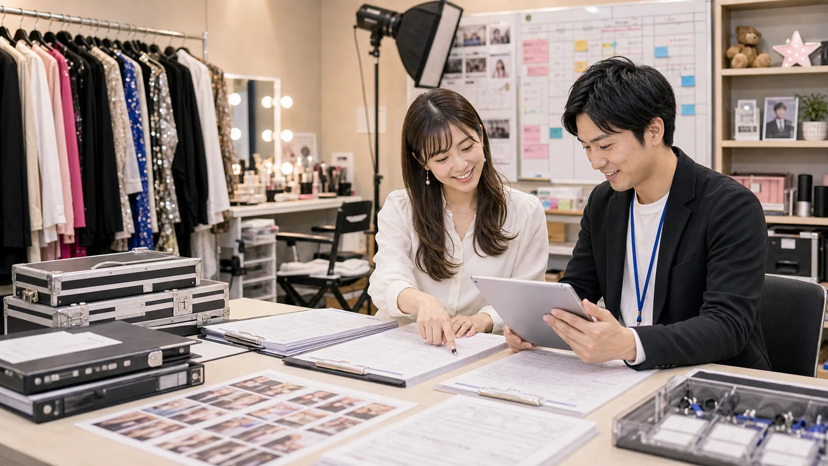出演資料・宣材写真の自動整理AIのイメージ