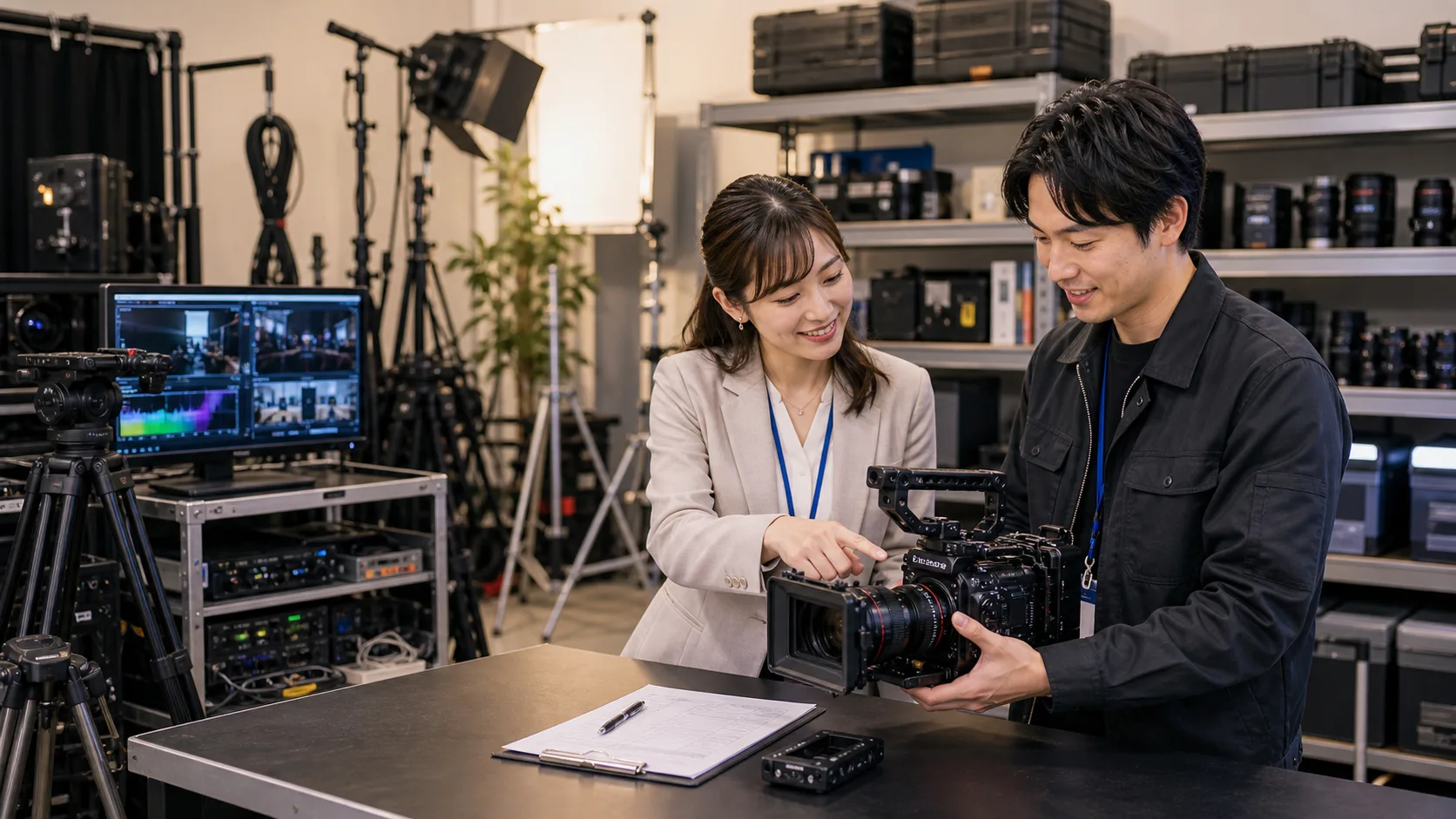 動画素材・収録音声の自動整理AIのイメージ